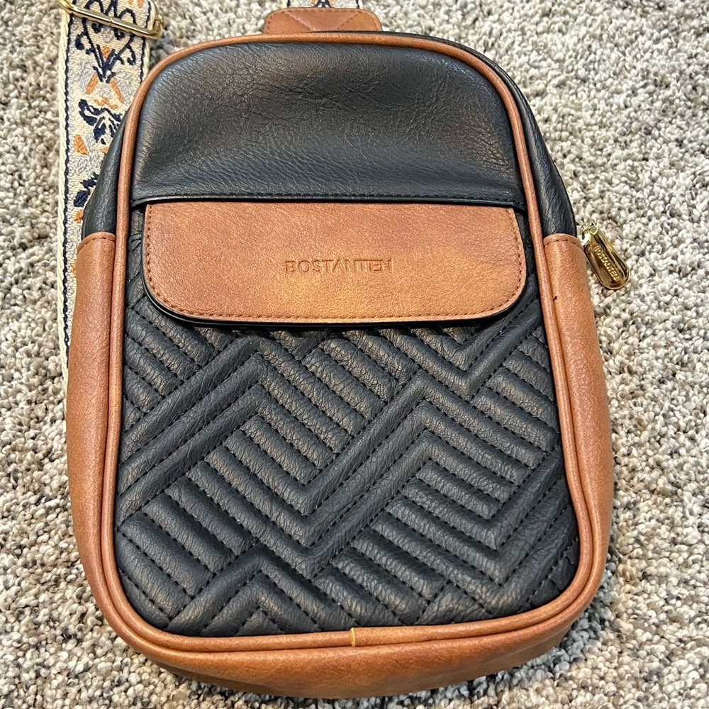 BOSTANTEN Sling Quilted Bag Crossbody Purse Adjustable Shoulder Strap